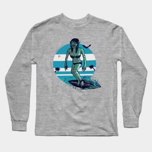 Surfer from the Black Lagoon Long Sleeve T-Shirt